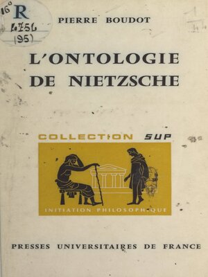 cover image of L'ontologie de Nietzsche